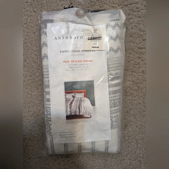 NWT Anthropologie Embellished Pendana SHAMS - Picture 2 of 4